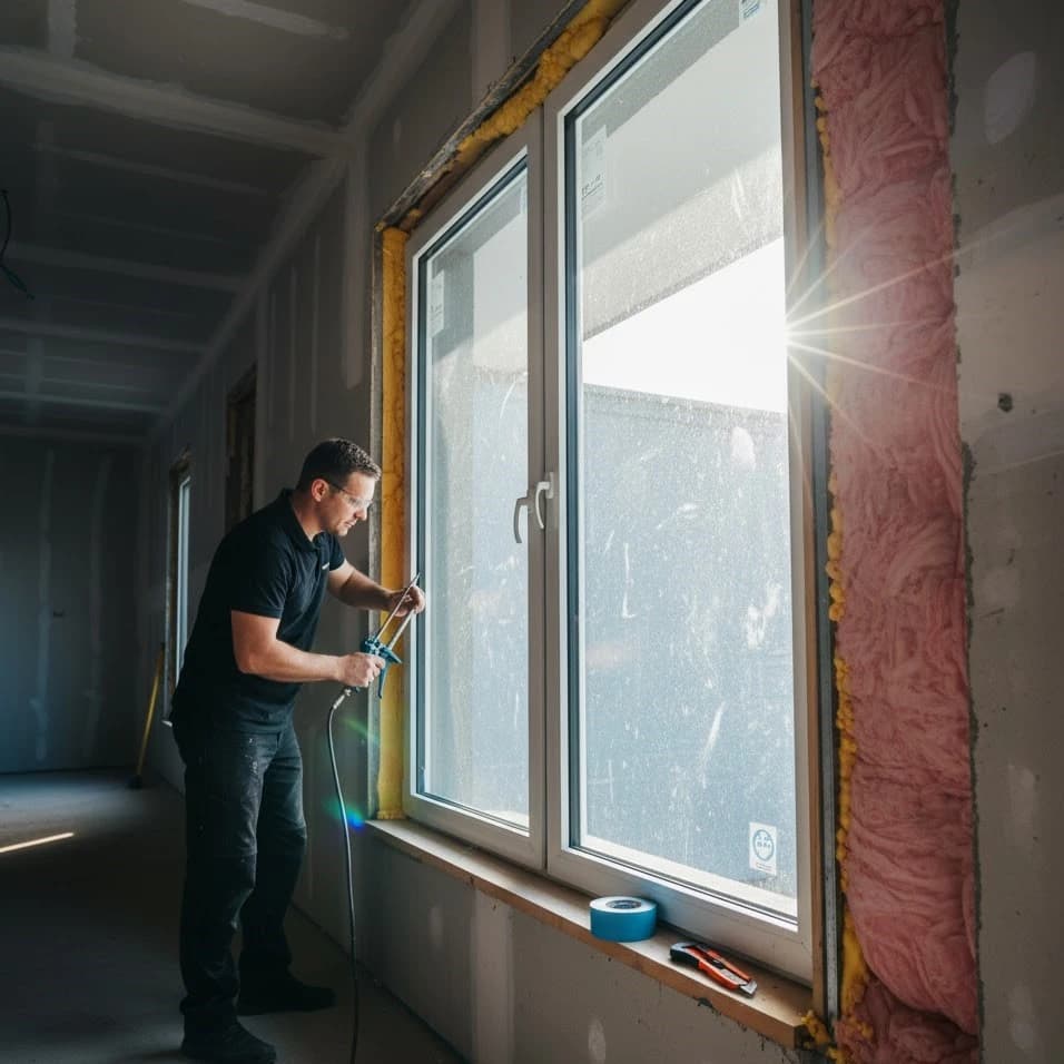 Professional window sealing and insulation improvement